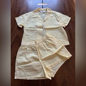 H&M Yellow Striped Kids Matching Set